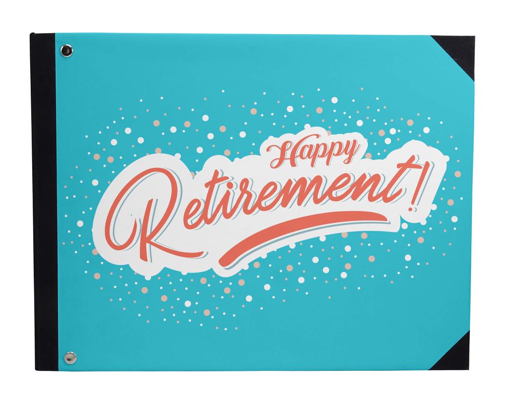 Сувенир Darling Black Blur Light Printed Hardback Cover Персонализированная гостевая книга для вечеринки по случаю выхода на пенсию - 9 x 12