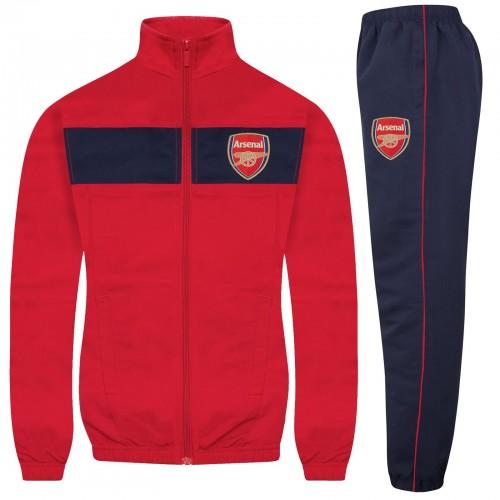 Arsenal FC Boys Contrast Striped Tracksuit