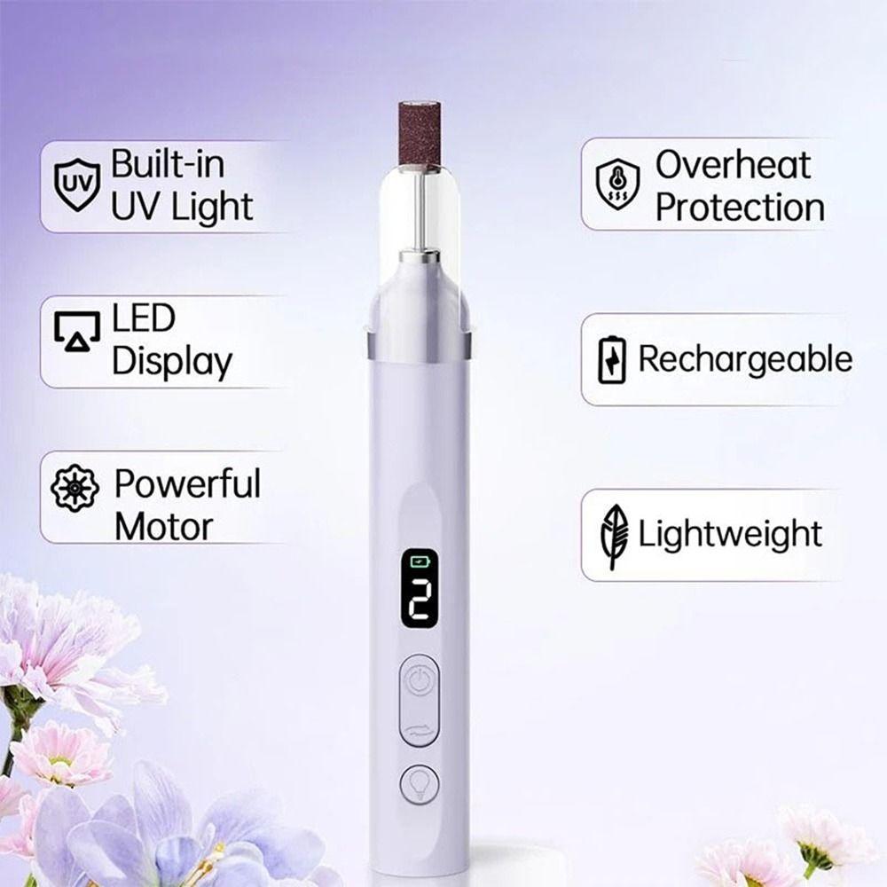Handheld Electric Nail Polisher Rechargeable Nail Sanding File Dead Skin Removal