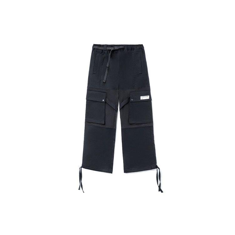 Li Ning Коллекция спортивной моды Повседневные брюки Мужские Черные AKXR605-2