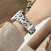 Кожаный ремешок с леопардовым принтом для Apple Watch 11 iWatch 10987E, Huawei FIT4, Xiaomi 9PRO