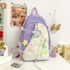 Contrast Backpack Backpack Large Capacity Junior High School Student Schoolbag