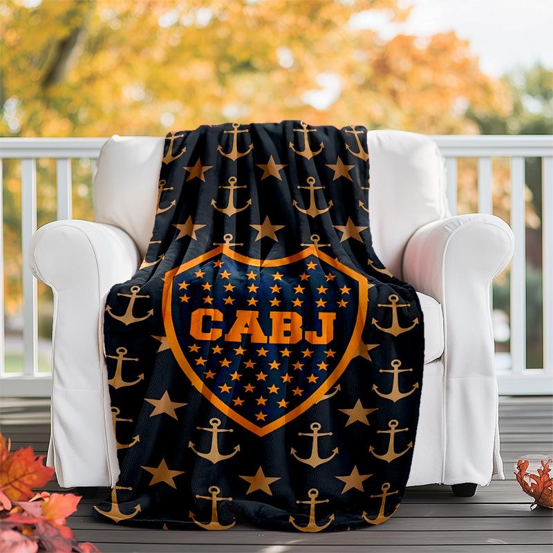 CABJ Flannel Blanket Soft All-Season Throw, Design for Camping, Car Travel, Hiking Sofa, Bed, Office Perfect Gift for Parties
