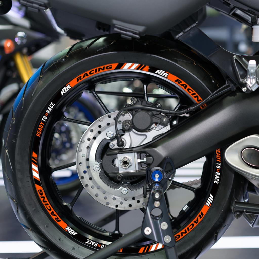 Светоотражающие наклейки на колеса мотоцикла Полосы на обод Декали 17" Аксессуары для ступицы Для мотоцикла Ready To Race 250 690 790 890 RC390