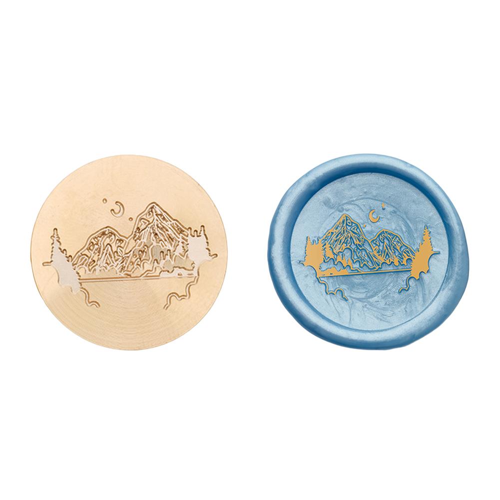 Медная головка круглой формы, 3D рельефная восковая запечатывающая медная головка для скрапбукинга подарков