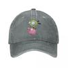 Gir Riding A Pig Invader Zim Merch Unisex Baseball Cap Distressed Cotton Hats Cap Vintage Outdoor Summer Cap