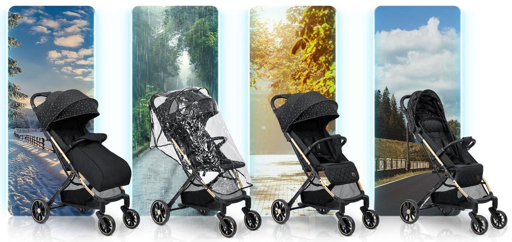 Nukido Paseo Black 716001 Stroller (5903890622381)