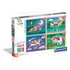 CLEMENTONI - 4 In 1 Puzzle - A Day with Unicorns