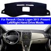Car Dash Mat DashMat Dashboard Cover Carpet 2 Layers For Renault / Dacia Logan 2013-Present LHD RHD