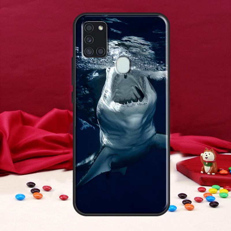 Чехол с изображением свирепой акулы для Samsung Galaxy A34 A54 A14 A12 A52 A22 A32 A42 A72 A13 A33 A53 A50 A51 A71, чехол
