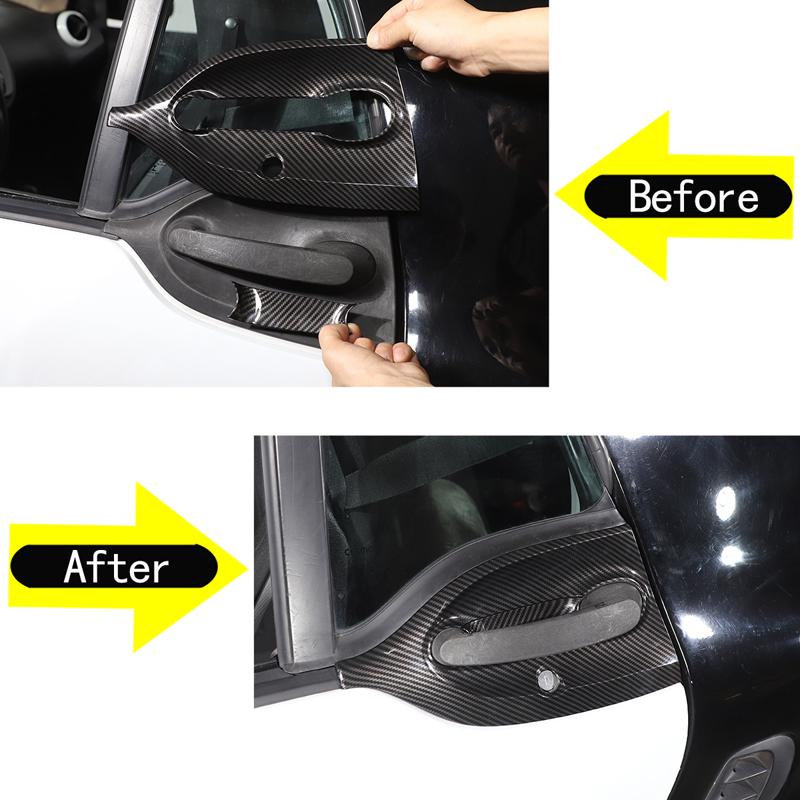 Наклейка на крышку чаши наружной дверной ручки для Mercedes Benz Smart 451 453 Fortwo Forfour 2009 - Автомобильный стиль