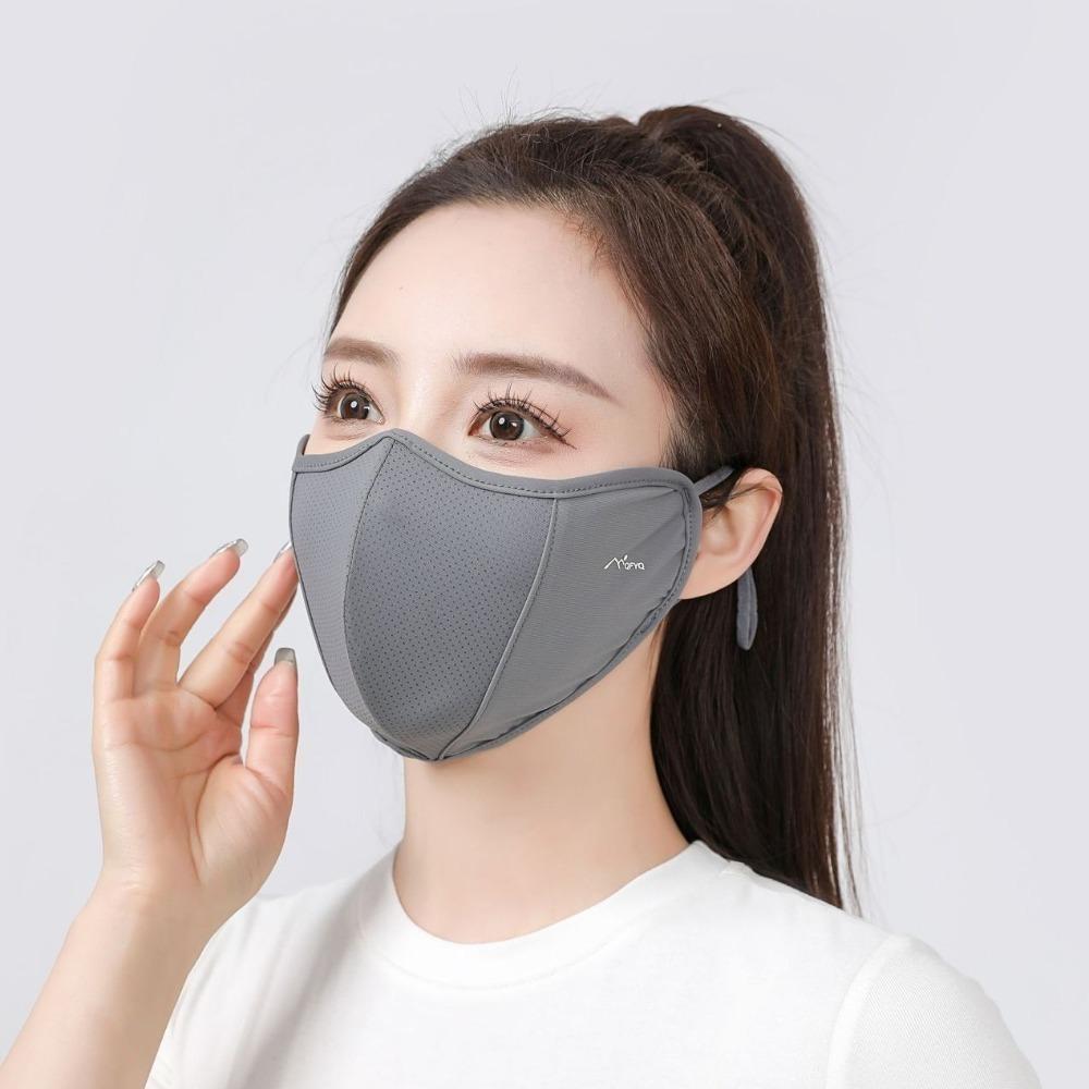 Anti-UV Ice Silk Mask Breathable Riding Face Mask Face Cover Scarf Protect The Corners of The Eyes