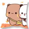 Cute Bear Bubu Dudu Pillowcase Kawaii Cartoon Animation Living Room Sofa Cushion Cover Bedroom Room Home Decoration Gift