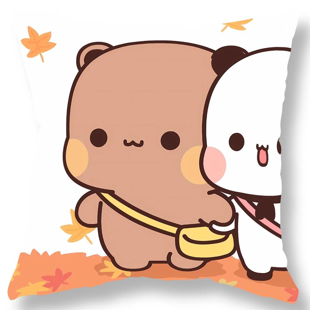 Cute Bear Bubu Dudu Pillowcase Kawaii Cartoon Animation Living Room Sofa Cushion Cover Bedroom Room Home Decoration Gift