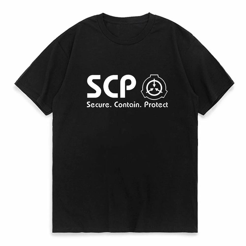 Футболка Фонда SCP Футболка Фонда SCP Containunisext Нарушение Безопасное Содержание Защита 173 Специальное Содержание Unisex Топы Футболка