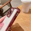 Гальванизированные четырехугольные прозрачные защитные чехлы для телефонов с защитой от падения для Vivo Cover