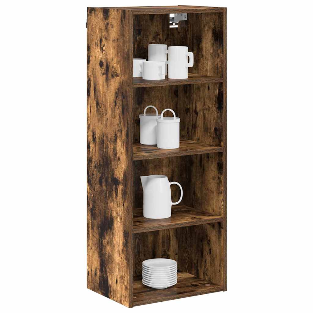 Hanging Cabinet Smoked Oak 40 x 29.5 x 100 cm Wood Based Material