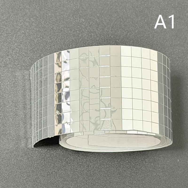 DIY Mosaic Glass Mirror Stickers Self Adhesive Decorative Wall Tape for Living Room Bedroom Home Renovation Supplies