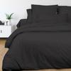 Cotton Duvet Cover 260x240 Cm PERCALE Anthracite, by Soleil D'ocre