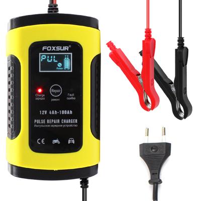 12V 5A Импульсное зарядное устройство для ремонта аккумулятора для автомобиля и мотоцикла AGM GEL WET свинцово-кислотный
