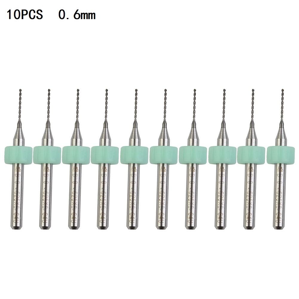 PCB Drill Bits Supplies Trimming Wood Workshop 10pcs Acrylic Aluminium Carbide