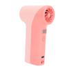 Handheld Turbo Fan 40000RPM High Speed 5 Gears Rechargeable Portable Handheld Fan with LED Light Roseate