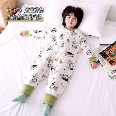 Winter Cotton Padded Sleep Sack Toddlers 3-8 Years Warm Long Sleeve Anti-Kick Sleepwear Girls Boys