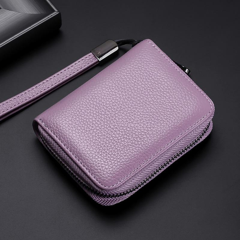 Модный держатель для удостоверений личности, кошелек для кредитных карт, сумка для мужчин и женщин, небольшая мелочь, монета, ключи, карты, сумка на молнии с ручным ремешком