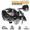 Новая катушка для бейткастинга с корпусом из углеродного волокна Max Grag 18 кг 6.3:1 Латунная шестерня Морская рыбалка Троллинг Медленная проводка Колесо Морская вода