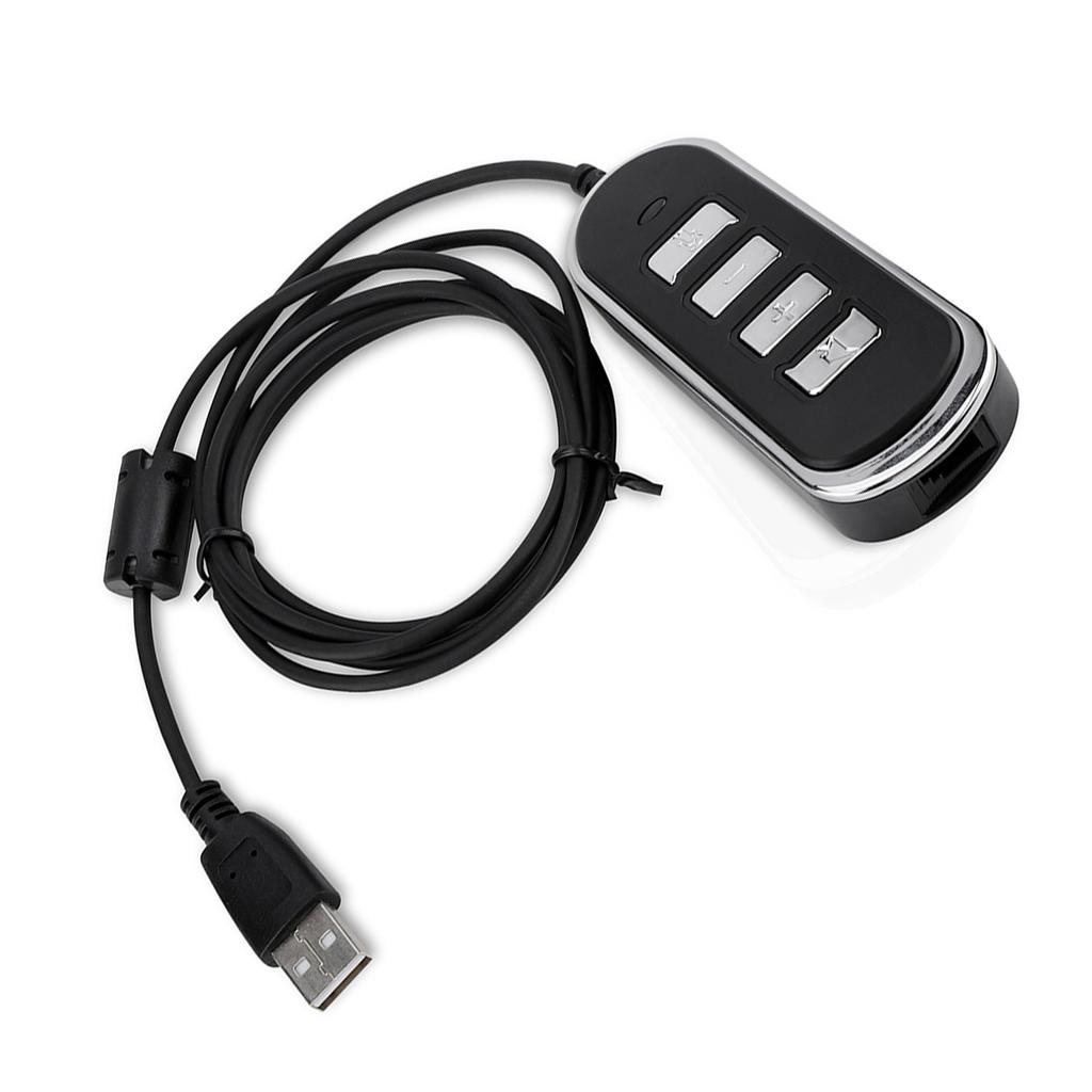 RJ9 в USB аудио наушники преобразователь линия компьютерные наушники линия с блоком управления
