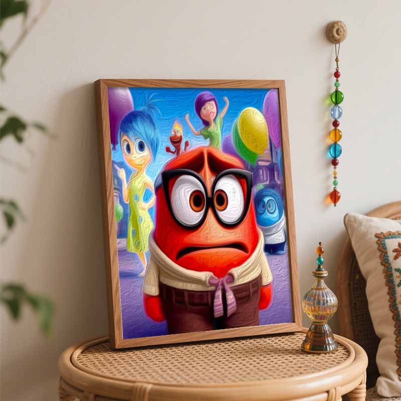 Disney Inside Out oil painting digital painting art kit handmade diy painting home decoration gift