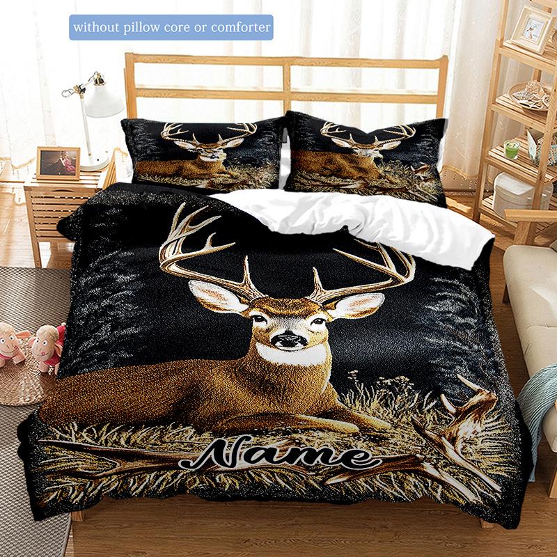 Yellowdeer Customize Your Name Duvet Cover Soft Bedding Set For Bedroom Guest Room And Dorm Decoration Threepiece Set Includes 1 Duvet Cover 2
