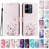 Цветной Кошелек-Чехол с Рисунком для Xiaomi Poco C65 X6 Neo X5 M6 F6 F5 Pro Ударопрочный С подставкой Слот для карт С ремешком Книжка Чехол-книжка