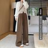 Chenier Wide-leg Pants Women's Autumn and Winter New High-waisted Pendant Loose Casual Pants Slim Women's Floor-mopping Straight-leg Pants