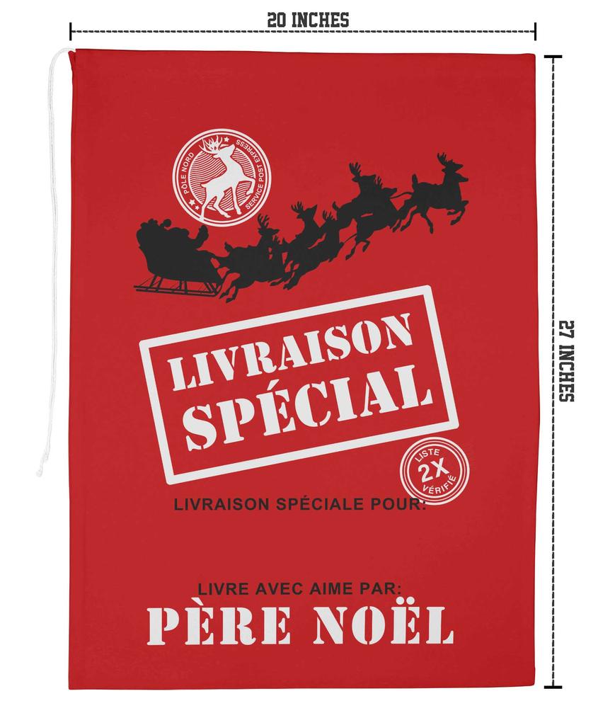 Printtoo Большая холщовая сумка на шнурке, рождественские мешки, подарочный мешок Санты, индивидуальный подарок на вечеринку, 2 шт., 27x20 дюймов