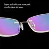 Men and Women Vision Care Eyewear Flexible Rimless Reading Glasses Memory Titanium Presbyopic Eyeglasses