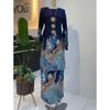 Long Sleeve Vintage Dress With Pattern For Business Casual And Formal Events