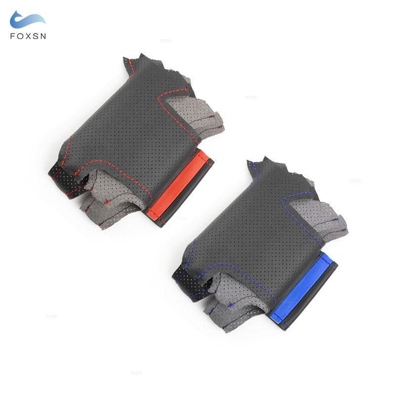 Для Citroen Triumph Old C4 C-quatre салон автомобиля чехол на руль ручная оплетка перфорированная кожаная отделка с иглами и нитками