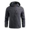 Men's Spring and Autumn Lightweight Outdoor Softshell Jacket Hooded Large Size Jacket Casual Jacket