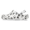 Classic Clog Skull Print Белые кроссовки унисекс Черные 208993-103