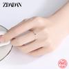 925 Sterling Silver Round Gemstone Ring for Women Fashion Wedding Jewelry