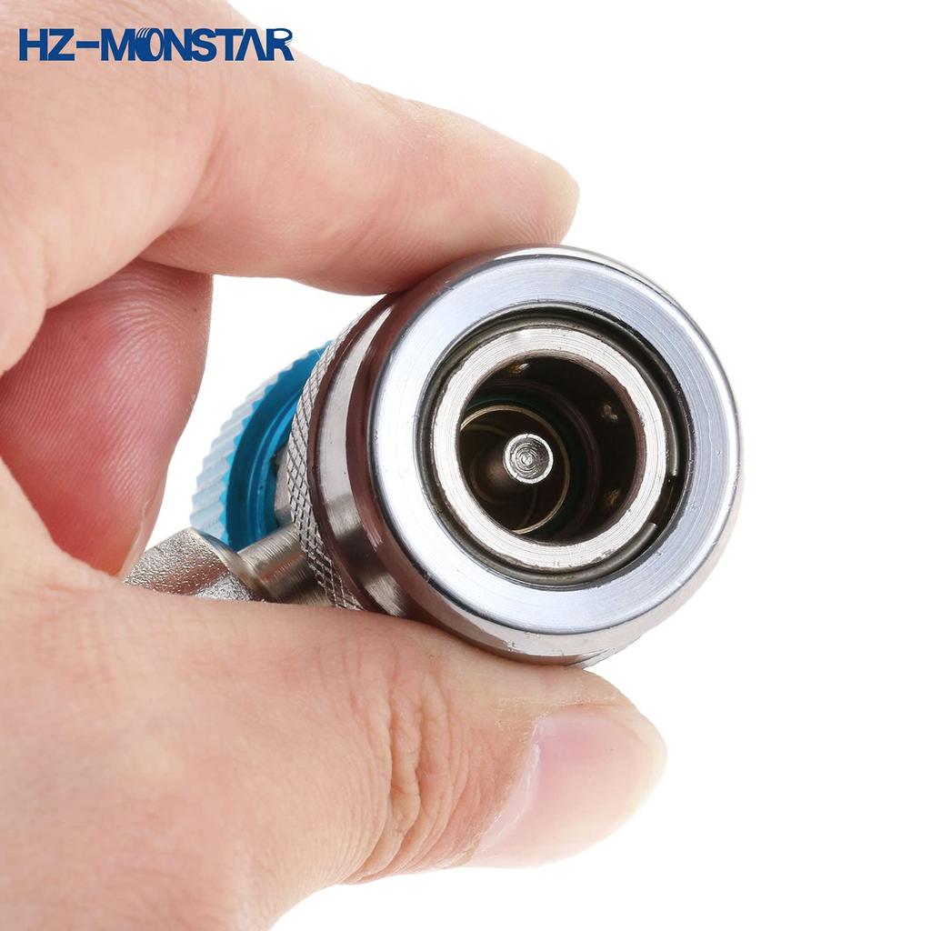 Заправочный клапан R134A для автомобильного кондиционера, быстросъемный соединитель с регулируемым клапаном