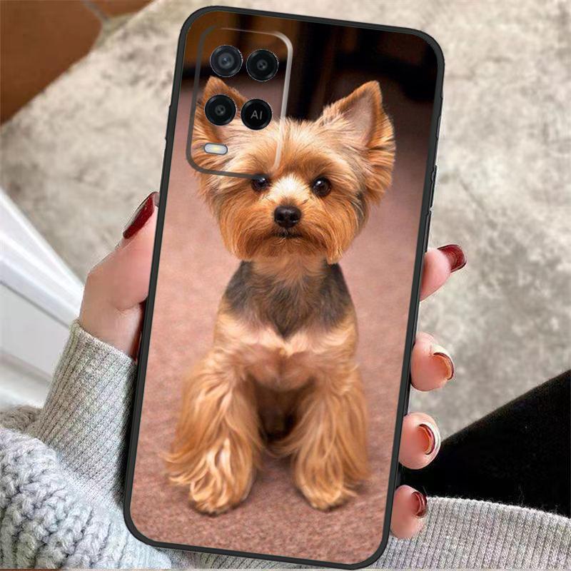 Чехол для Oppo A40 A16 A76 A96 A60 A98 A58 A78 A18 A38 A80 A77 A57 A17 A74 A54 A94 A15 A5 Pro с Йоркширским Терьером