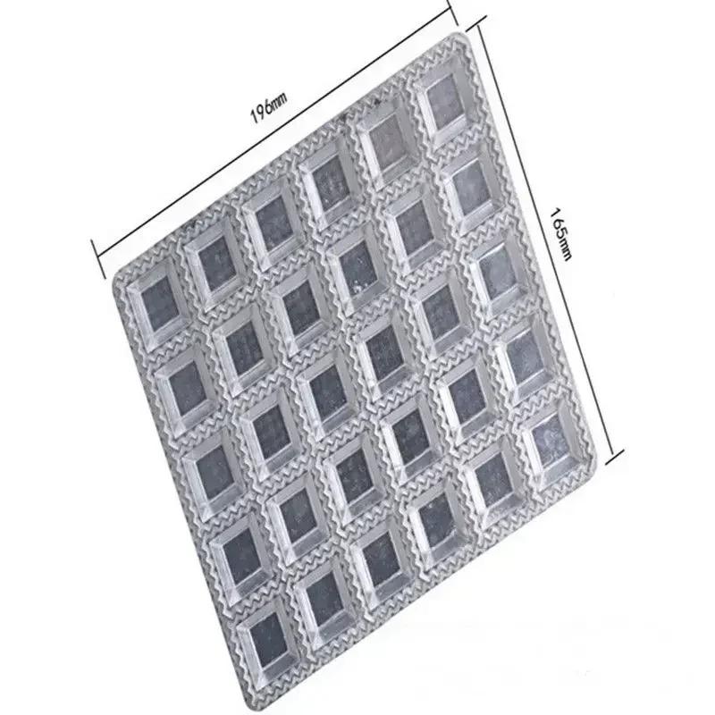 Форма для приготовления равиоли из алюминиевого сплава, Двусторонняя форма для прессования пельменей для квадратных и круглых форм, Легко моющийся кухонный инструмент