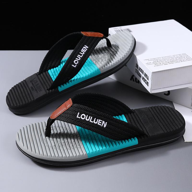 Summer New Wear-resistant Anti-skid Beach Fashion Trend Clip Foot Thick Bottom Flip-flops