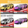 Игрушечная модель автомобиля Lamborghini Revuelto из сплава для детей с инерционным управлением и светозвуковыми эффектами