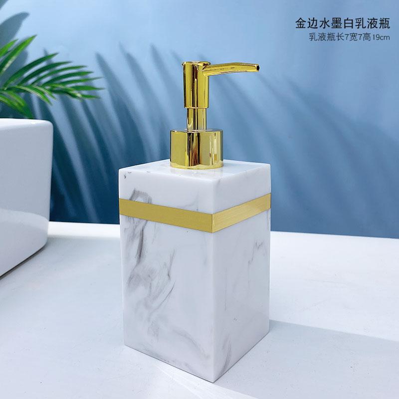 Набор туалетных принадлежностей из смолы, набор для мытья посуды, мыльница, стаканчик для ополаскивателя полости рта, держатель зубных щеток, стаканчик для хранения бутылочек с лосьоном, поднос для хранения