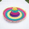 Sombrero Straw Hats Colorful Wide Brim Sun Hat Summer Sun Visor Hat  Men