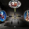 Indoor Atmosphere Lighting USB Power Projector Night Light, 360 Degree Flexible Neck, Christmas LED Dynamic Projection Lamp Light for Bedroom Ceiling,