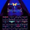 Fluorescent Waterproof Face Tattoo Sticker Temporary Face Sticker For Halloween Music Concert Party Night Club Makeup Tattoos